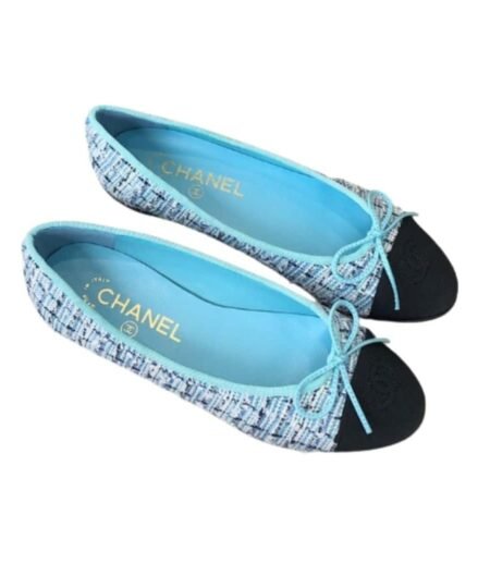 Chanel Ballet Flats Blue For Women
