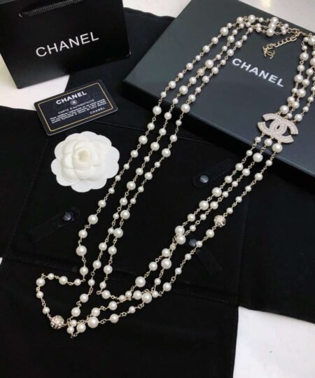 Alternative view of Chanel Chain Necklace Gold For Women