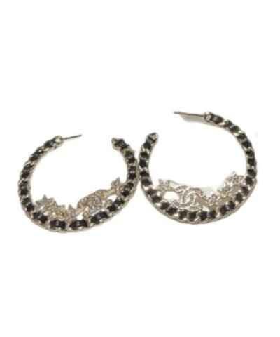Chanel Chain Of Stars Earrings Gold For Women