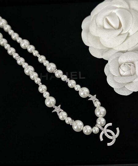 Alternative view of Chanel Choker Pearl Necklace White For Women