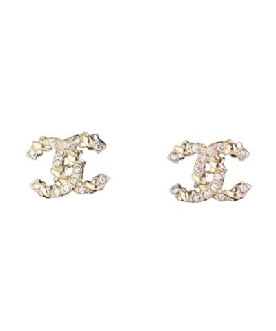 Chanel Double C Earrings Gold For Women