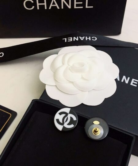 Alternative view of Chanel Fragrant Acrylic Block Earrings White For Women