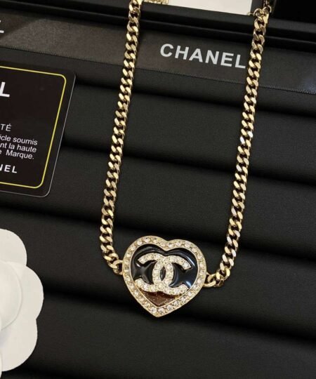 Alternative view of Chanel Heart Necklace Gold For Women