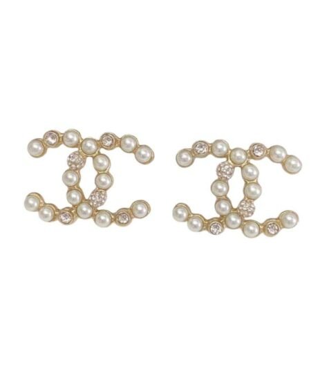 Chanel Letter C Earrings Gold For Women