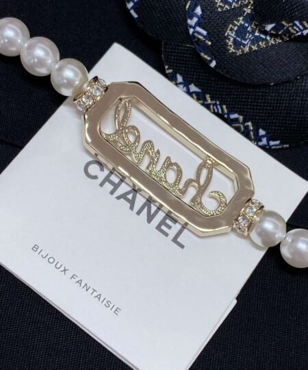 Alternative view of Chanel Letter Necklace White For Women
