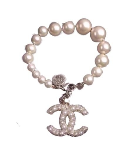 Chanel Pearl Bracelet Gold For Women