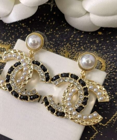 Alternative view of Chanel Pearl Stud Earrings White For Women