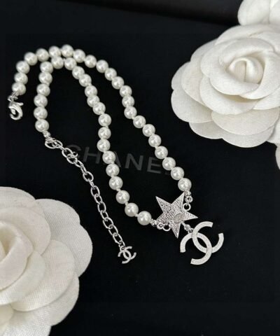 Chanel Star Necklace White For Women