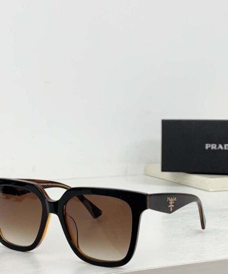 Alternative view of Prada Sunglasses Squares Gradient Brown For Women