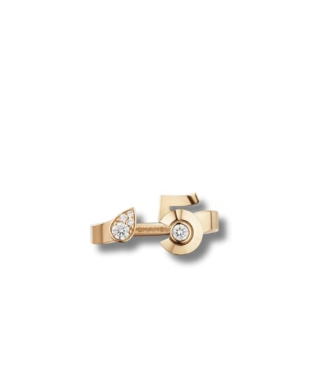 Chanel Extrait De N°5 Ring Beige Gold For Women J12400