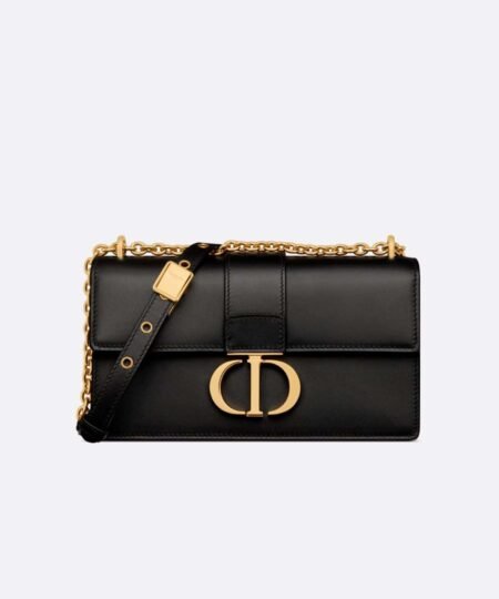 Christian Dior 30 Montaigne East West Bag With Chain Black For Women 8.5in/21.5cm