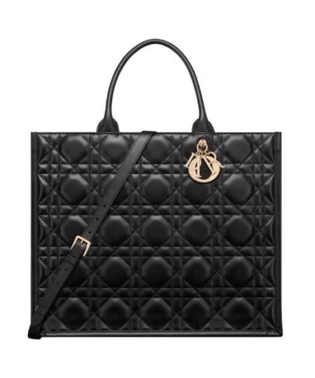 Christian Dior Large Dior Book Tote Bag Black For Women M1323OWHP_M900 - 41.5 Cm/ 16.5 Inches