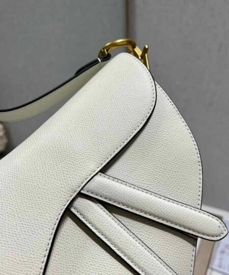 Alternative view of Christian Dior Saddle Bag With Strap White For Women 10in/25.5cm