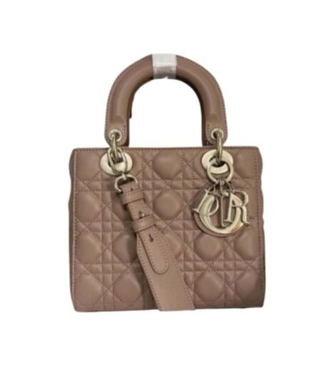 Christian Dior Small Lady Dior Bag Pink For Women 8in/20cm