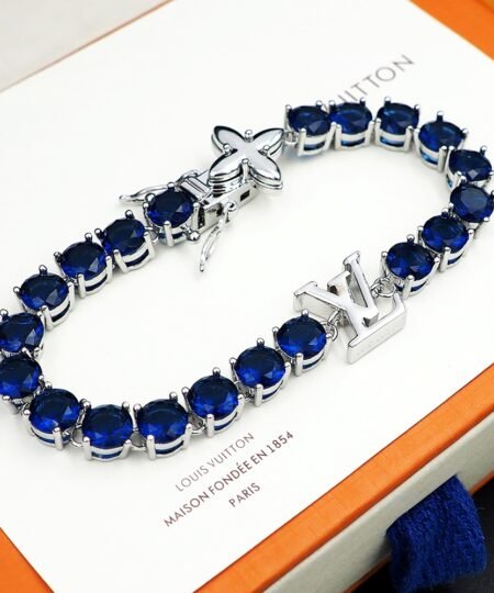 Alternative view of Louis Vuitton Crystal Bracelet Blue For Women