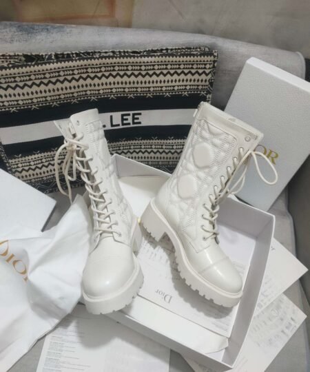 Alternative view of Dior D-Unit Ankle Boot White For Women