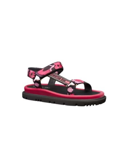 Dior D-Wave Sandal Pink Multicolor For Women KCQ903COM_S67P