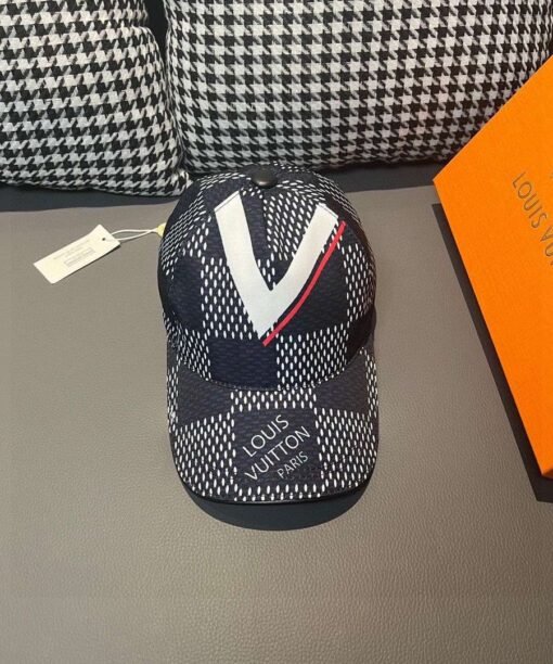 Louis Vuitton Damier Rush Cap Black For Men