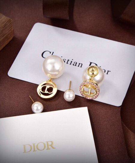 Alternative view of Dior Alphabet Earrings White For Women