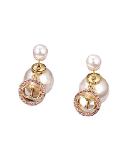 Dior Alphabet Earrings White For Women