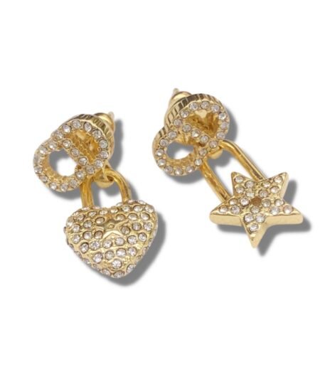 Dior Clair D Lune Earrings Gold For Women