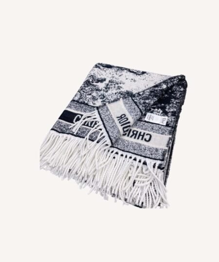Dior Large Square Scarf White For Women