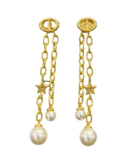 Dior Star Earrings Gold For Women