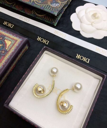 Alternative view of Dior Super Textured Earrings Gold For Women