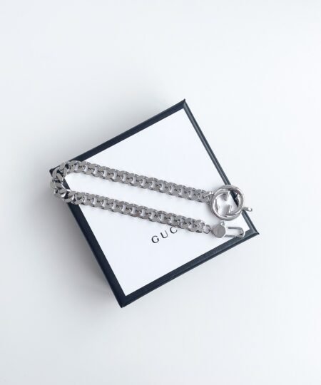 Alternative view of Gucci Double G Flat Bracelet Silver For Women