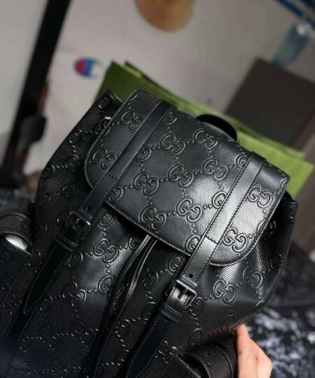 Alternative view of Gucci Embossed Backpack GG Black For Men 41cm / 16.1in 625770 1W3BN 1000