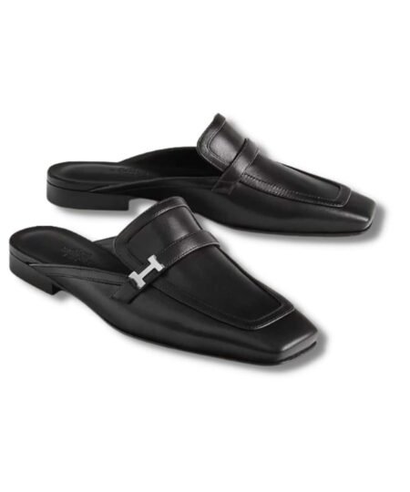 Hermes Groupie Mule Black For Women H231054Z 02350