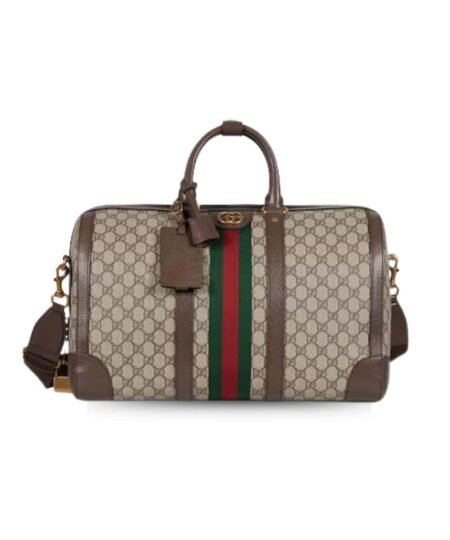 Gucci Savoy Medium Duffle Bag Beige For Men 17.3 In/ 44 Cm 724642 9C2ST 8746