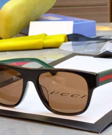 Gucci Square Frame Sunglasses Green For Women