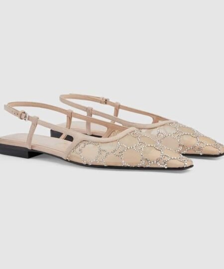Alternative view of Gucci Slingback Ballet Flat Beige For Women 762374 F13A0 9960