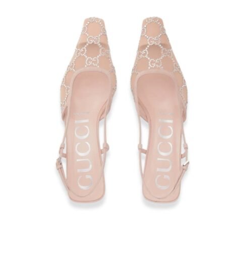 Gucci Slingback Pump Beige For Women 674668 F13A0 9960