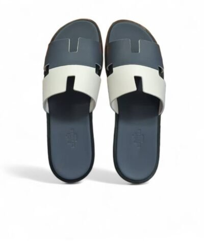 Hermes Izmir Sandal Navy Blue/White For Men