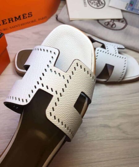 Alternative view of Hermes Oran Sandal White For Women