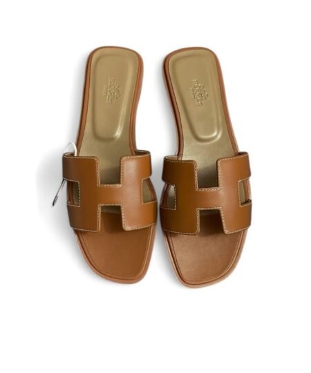 Hermes  Oran Sandal Brown For Women H021056Z 03350