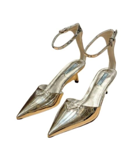Prada Hilda Pumps Silver For Women
