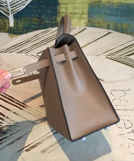 Alternative view of Hermes Kelly 25 Sellier Epsom Gris Asphalt Bag For Women Silver Toned Hardware, Women's Handbags, Shoulder Bags 10in/25cm