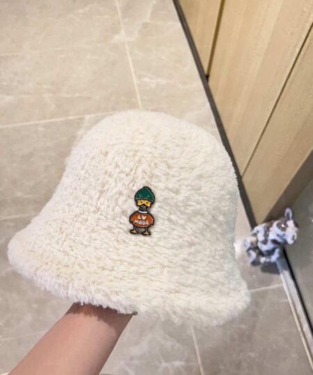 Louis Vuitton Duck Beanie LV White For Women