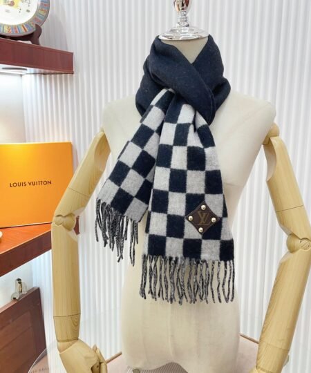 Louis Vuitton Cashmere Scarf Black For Women