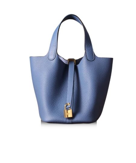 Hermes Picotin Lock 18 Blue Bag For Women, Women's Handbags 7.1in/18cm