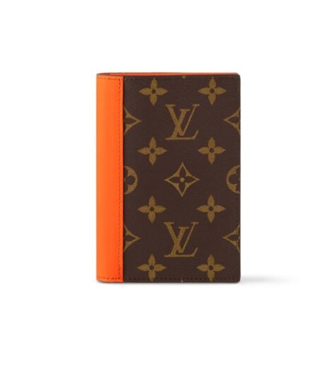 Louis Vuitton Passport Cover Wallet Orange For Men 3.9in/10cm M82863