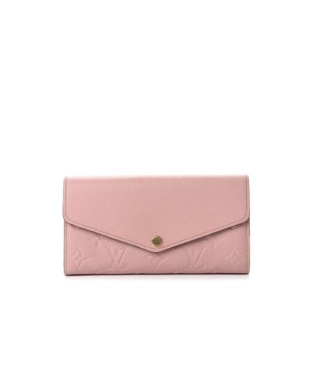 Louis Vuitton Sarah Wallet Combines Monogram Empreinte Rose Ballerine Pink For Women 19cm LV M61291