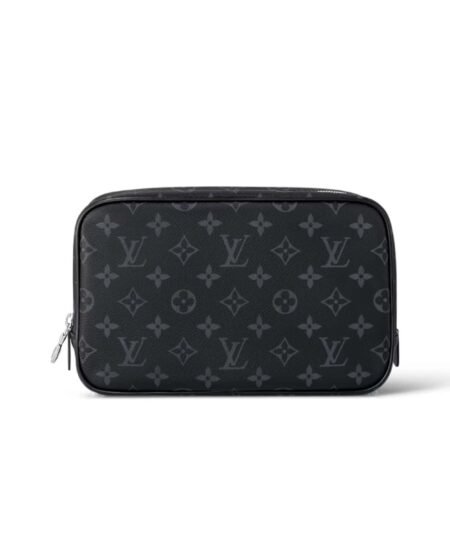 Louis Vuitton Toilet Pouch GM Bag Black For Men 10.2in/26cm M46578