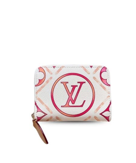 Louis Vuitton Zippy Coin Purse Wallet White For Women 4.3in/11cm M83658