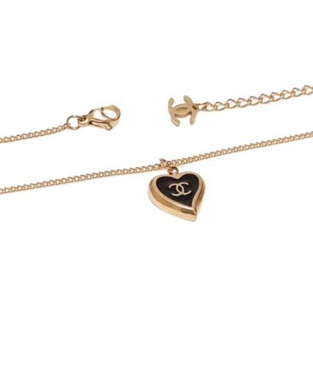 Chanel Love Peach Necklace Black For Women
