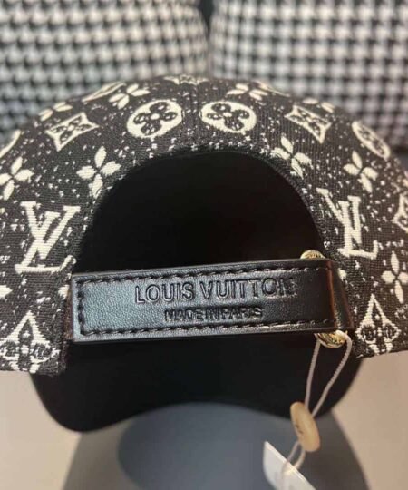 Alternative view of Louis Vuitton Monogram Jacquard Denim Cap Black For Men