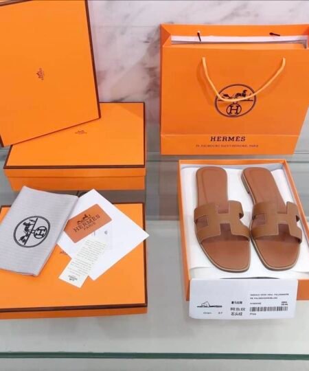Alternative view of Hermes  Oran Sandal Brown For Women H021056Z 03350